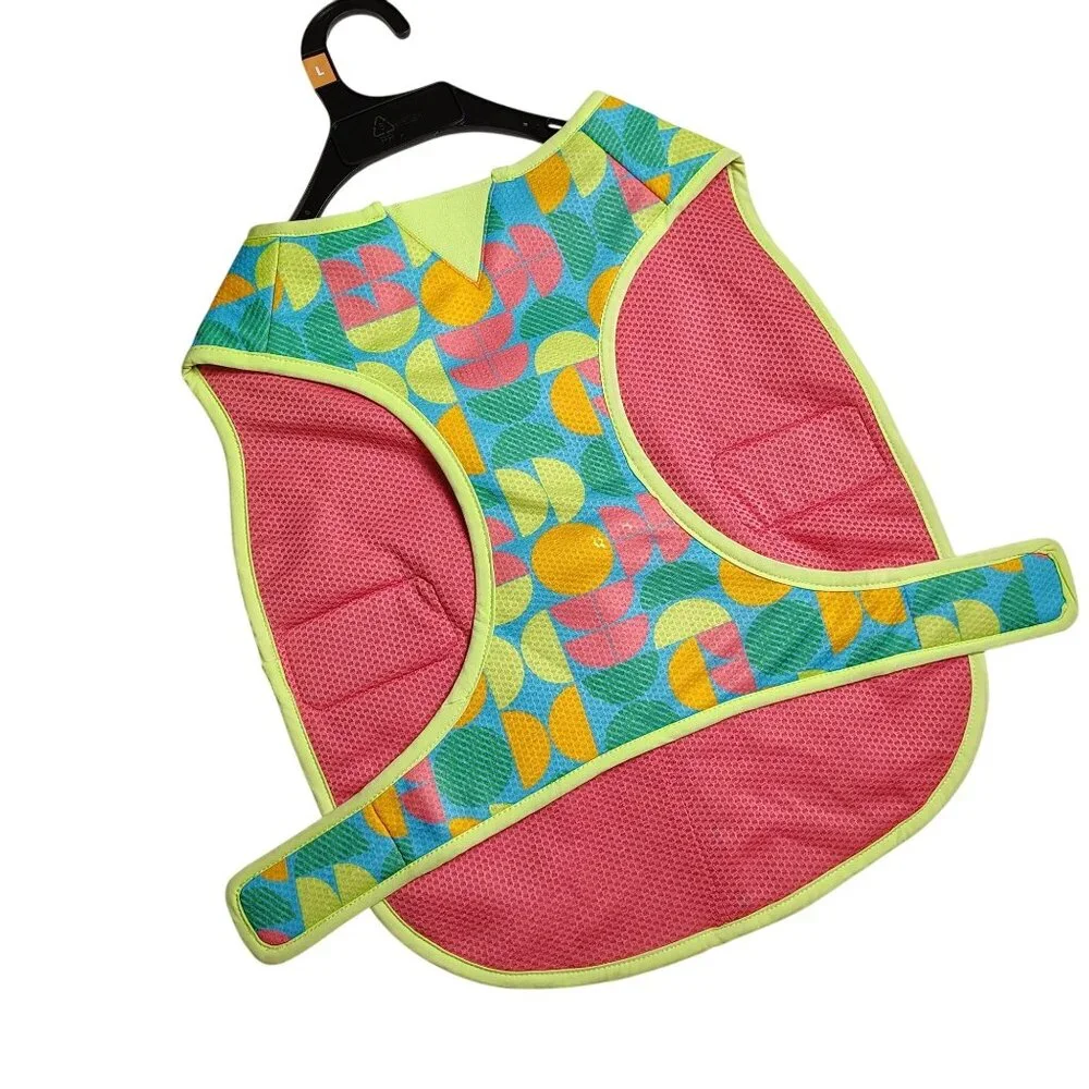 Youly The Beach Bum Dog Large Reversible Cooling Vest With UPF 50+ Protection